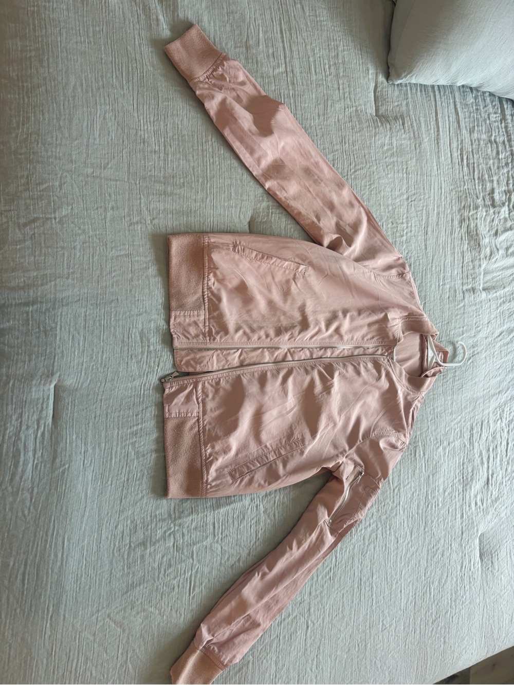 Zara Blush Pink Bomber Jacket